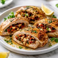 Sun Dried Tomato and Feta Stuffed Chicken Breasts Sbd