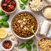 Sun Dried Tomato and Goats Cheese Pesto