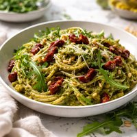 Sun Dried Tomato and Rocket Pesto Pasta