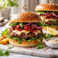 Sun Dried Tomato Burgers Light