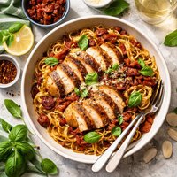 Sun Dried Tomato Pesto Chicken Pasta