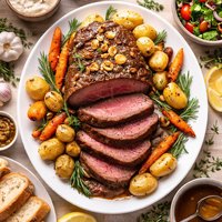 Sunday Garlic Roast Beef