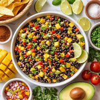 Sunny Caribbean Black Bean and Mango Dip