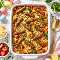 Sunrise Breakfast Sausage Links Easter Casserole