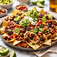 Super Bowl Easy Chicken or Beef Nachos