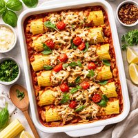 Super Chicken Manicotti