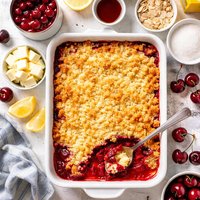 Super Easy Cherry Dump Cake