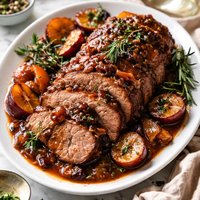 Super Easy Crock Pot Plum Roast