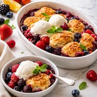 Super Easy Fruit Cobbler