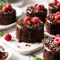 Super Easy Fudgy Mini Chocolate Cakes
