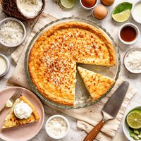 Super Easy Impossible Coconut Custard Pie