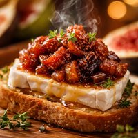 Super Easy Make Ahead Appetizer Fig Compote and Cheese
