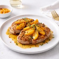 Super Easy Peachy Pork Chops