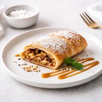 Super Easy Puff Pastry Apple Strudel