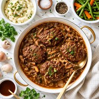 Super Fast Salisbury Steak Low Cal