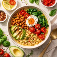 Super Healthy Spicy Oatmeal Custard All Day Breakfast