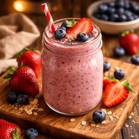 Super Healthy Strawberry Blueberry Smoothie