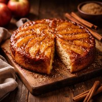 Super Simple Apple Upside Down Cake