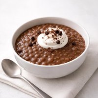 Super Simple Microwave Chocolate Tapioca Pudding