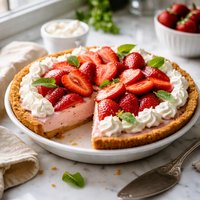 Super Simple Strawberry Cream Cheese Pie