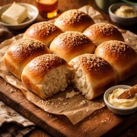 Super Soft Bread Machine Rolls with Wheat Germ