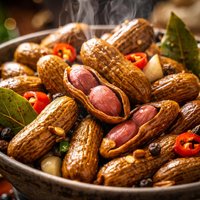 Super Spicy Boiled Peanuts