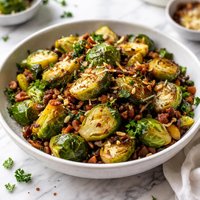 Superb Stir Fried Brussels Sprouts
