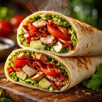 Supper Blt Club Burrito Sandwiches Wraps