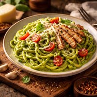 Supreme Green Spaghetti