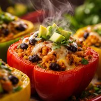 Sw Chicken Stuffed Bell Peppers
