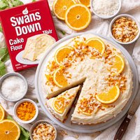 Swans Down Orange Coconut Cake