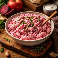 Swedish Beetroot Horseradish and Apple Salad Rodbetsallad