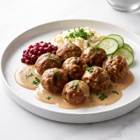 Swedish Meat Balls with Gravy Vegan