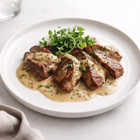 Swedish Minute Steaks with Mustard Sauce