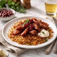 Swedish Potato Pancakes with Pork Raggmunk Med Flask