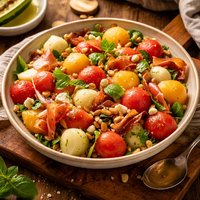 Sweet and Salty Melon Salad with Lemongrass Vinaigrette
