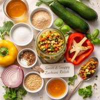 Sweet and Snappy Zucchini Relish Small Batch