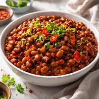 Sweet and Sour Baked Beans with a Kick