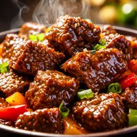 Sweet and Sour Beef Cubes