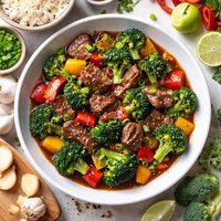 Sweet and Sour Beef with Broccoli
