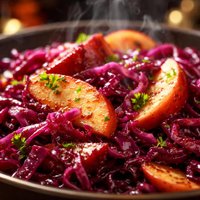 Sweet and Sour Cabbage with Apples