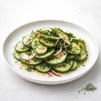 Sweet and Sour Cucumber Dill Salad