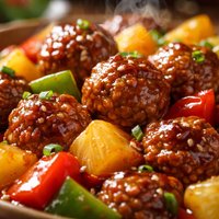 Sweet and Sour Pineapple Meatballs