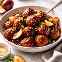Sweet and Sour Plum Meatballs
