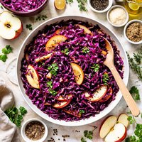 Sweet and Sour Red Cabbage with Apples Oamc