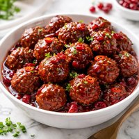 Sweet and Spicy Cranberry Meatballs Crock Pot