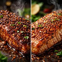 Sweet and Spicy Dry Rub on Ribs or Salmon