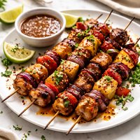 Sweet and Spicy Pineapple Kabobs
