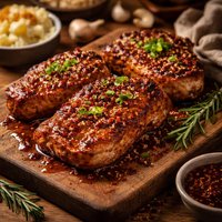 Sweet and Spicy Pork Chops