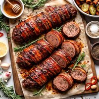 Sweet Bacon Wrapped Venison Tenderloin